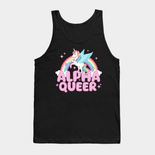 Alpha Queer Unicorn Pride Tank Top